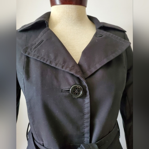 KATE SPADE× FLORENCE BROADHURST 2012 black scallop trench. Size 2 - Picture 5 of 14